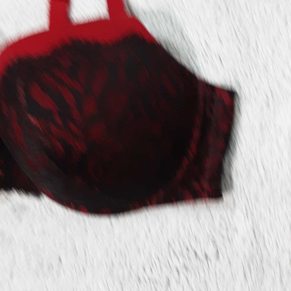 TORRID Women's Bra Underwire Red And Black PUSH UP Lace Bra. Size 46DD. - Picture 4 of 12